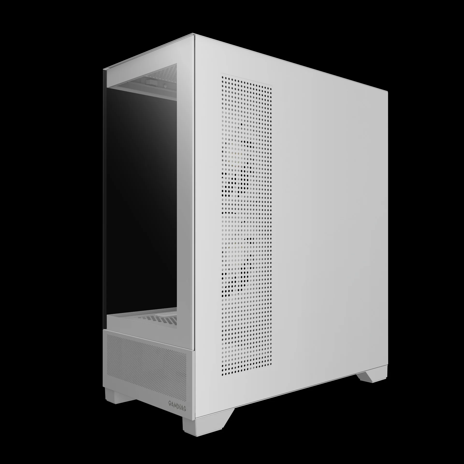GAMDIAS ATLAS M1 WH White ARGB Mid Tower Case with Side & Rear Fans - Image 7