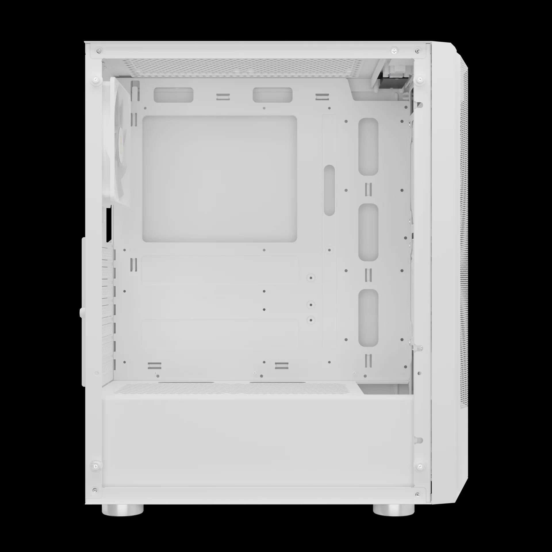 GAMDIAS AURA GC6 WH ARGB Mid Tower Gaming Case with Front Mesh & Pre installed Fans - Image 8