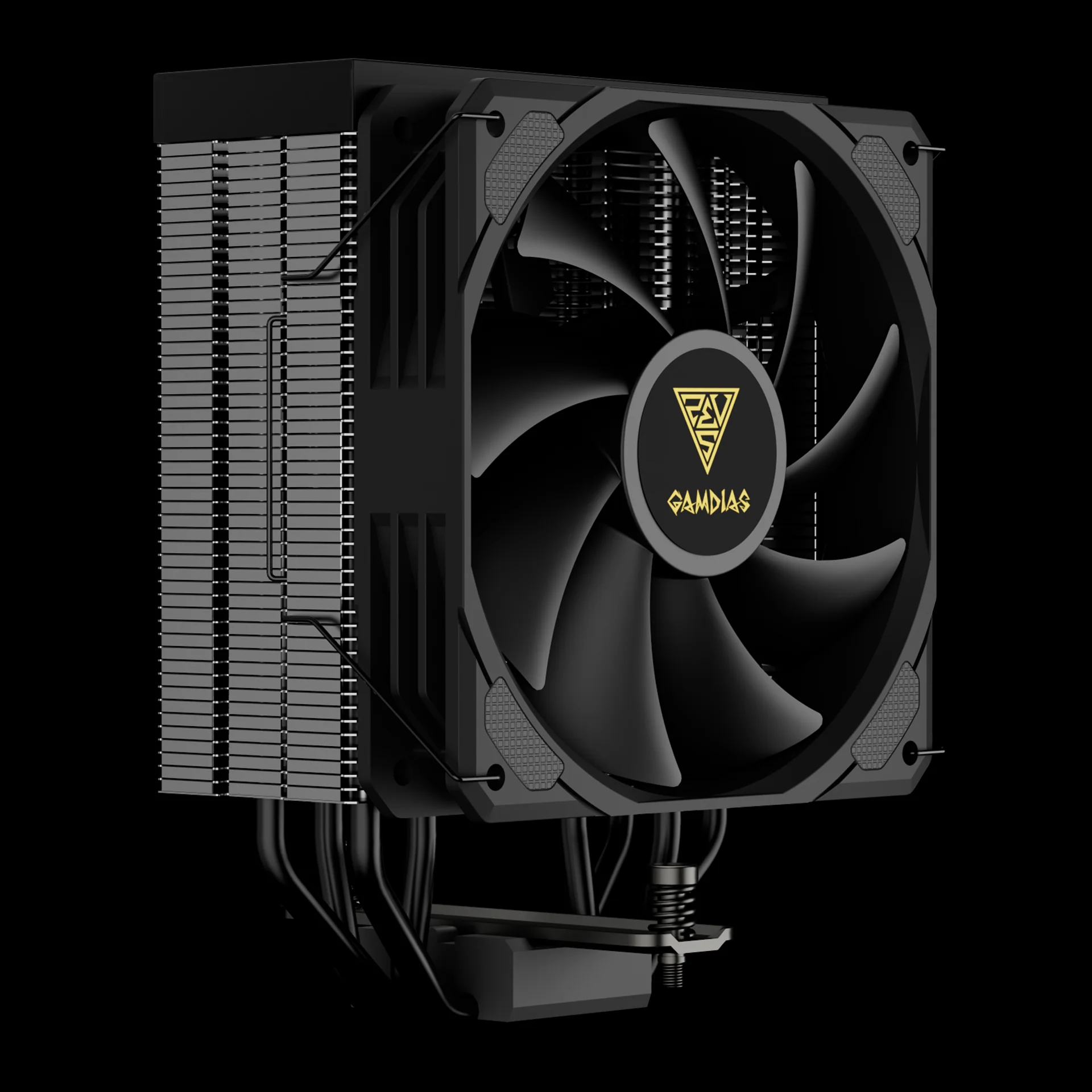 GAMDIAS BOREAS E2-410 Black-120mm CPU Air Cooler with 4 Copper Heat Pipes - Image 2