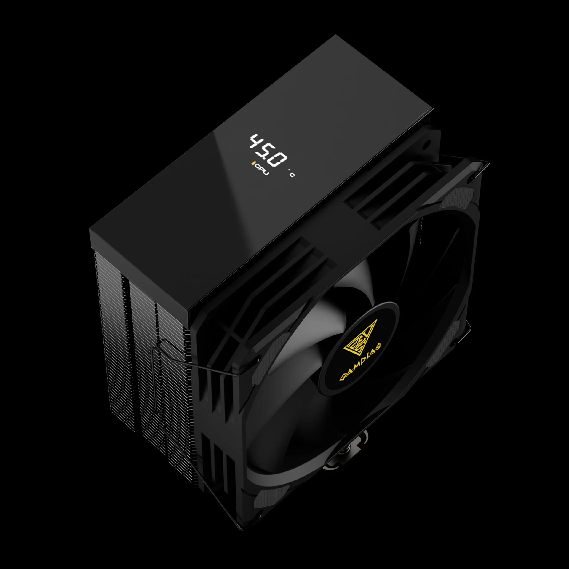 GAMDIAS BOREAS E2-410 Black-120mm CPU Air Cooler with 4 Copper Heat Pipes - Image 3