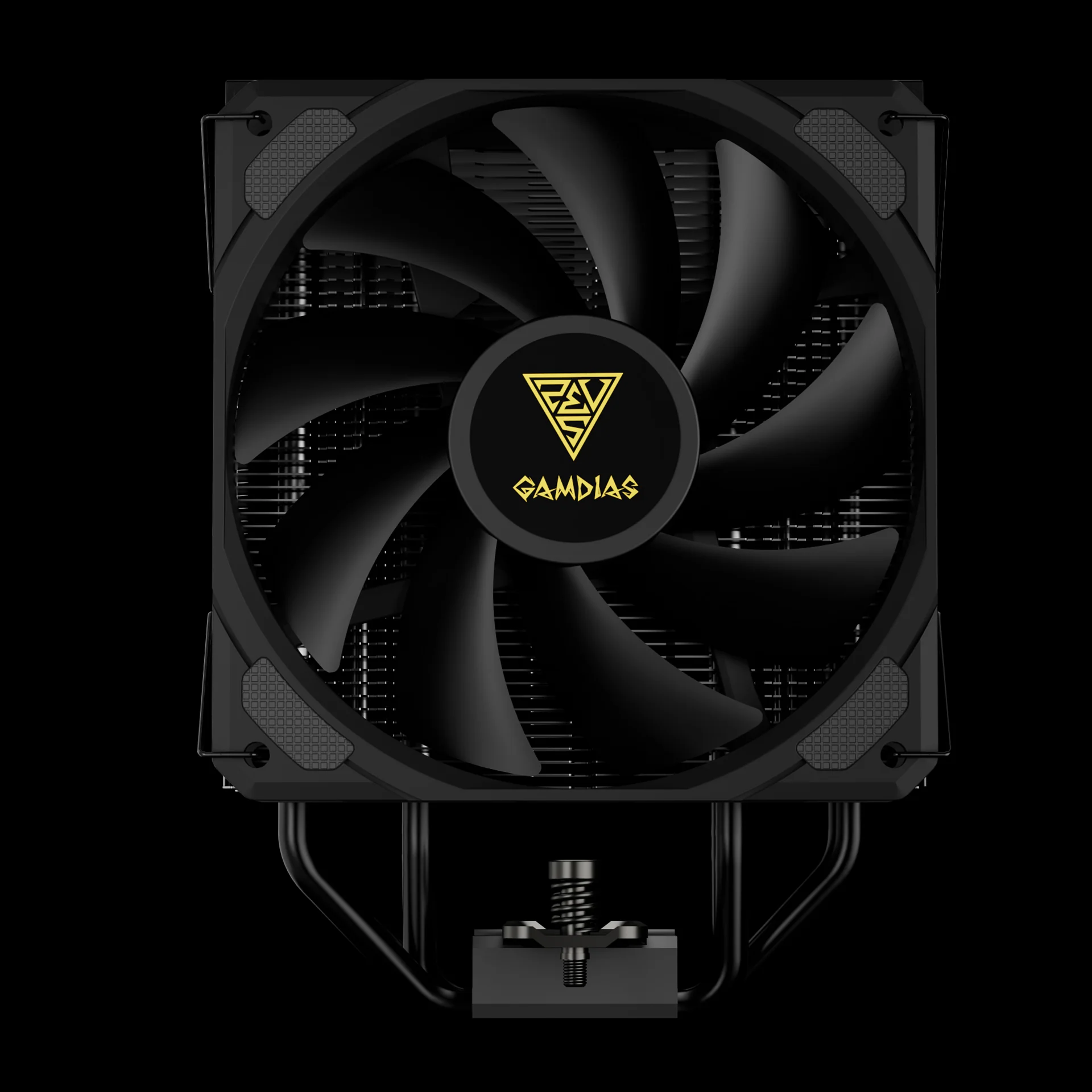 GAMDIAS BOREAS E2-410 Black-120mm CPU Air Cooler with 4 Copper Heat Pipes - Image 4