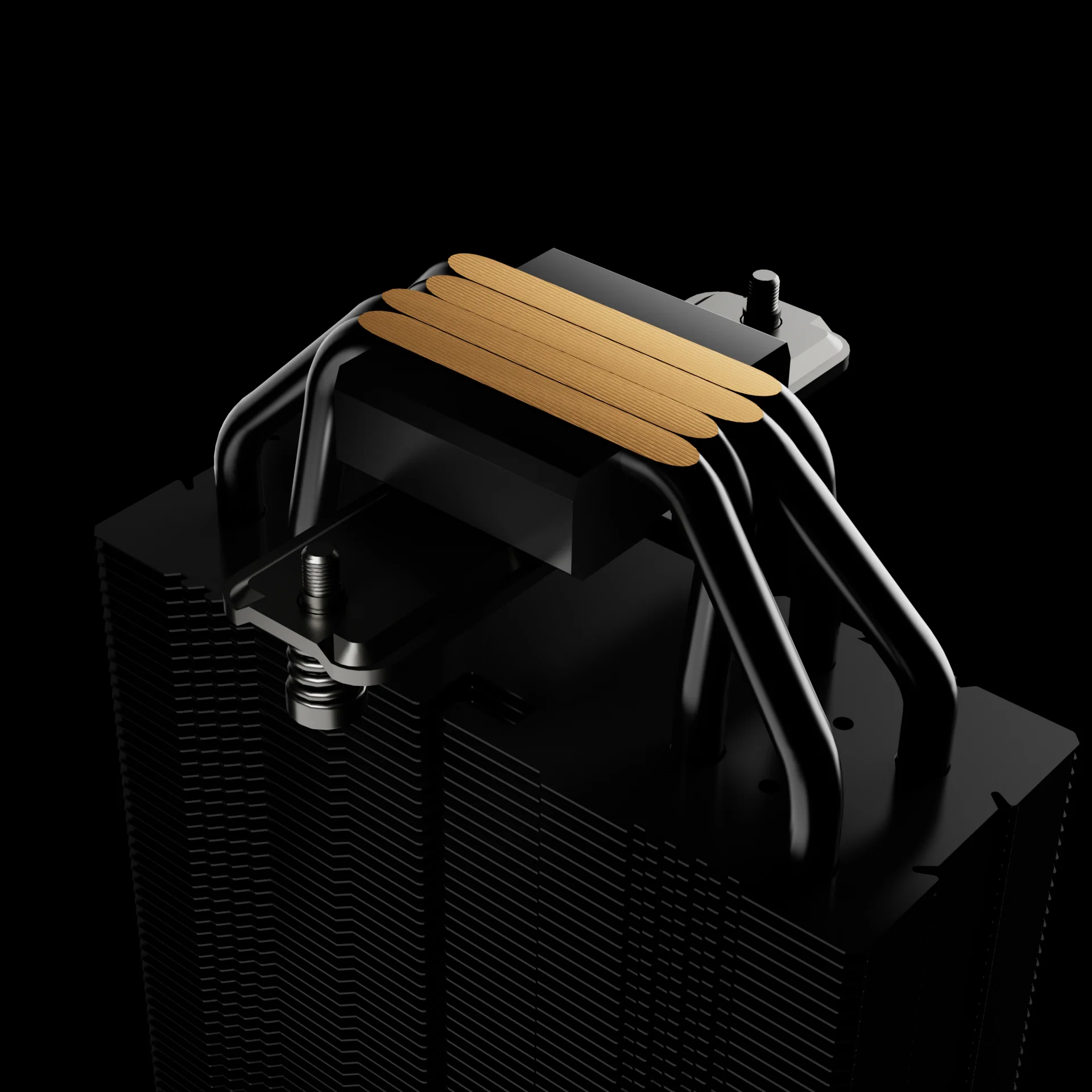GAMDIAS BOREAS E2-410 Black-120mm CPU Air Cooler with 4 Copper Heat Pipes - Image 6