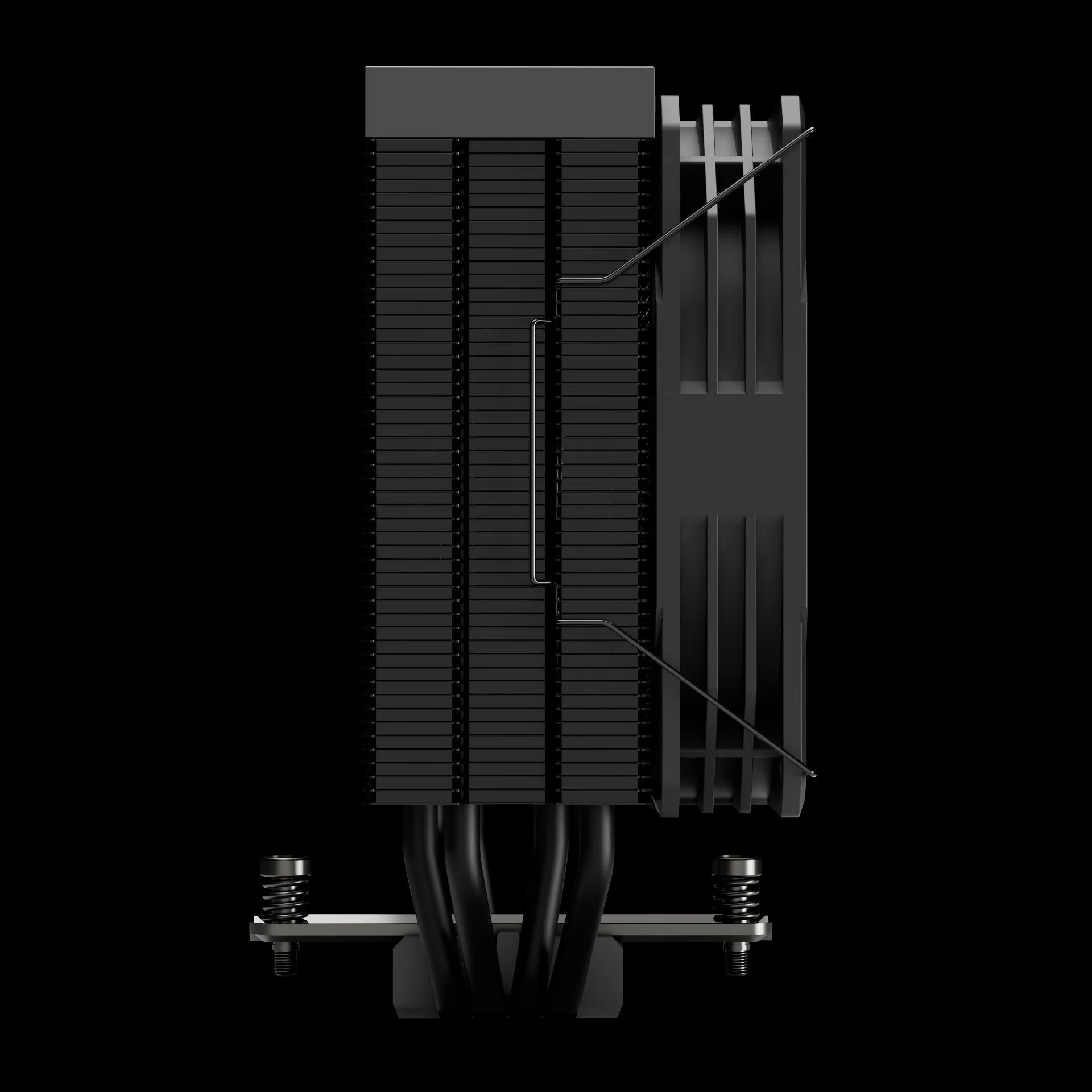 GAMDIAS BOREAS E2-410 Black-120mm CPU Air Cooler with 4 Copper Heat Pipes - Image 8