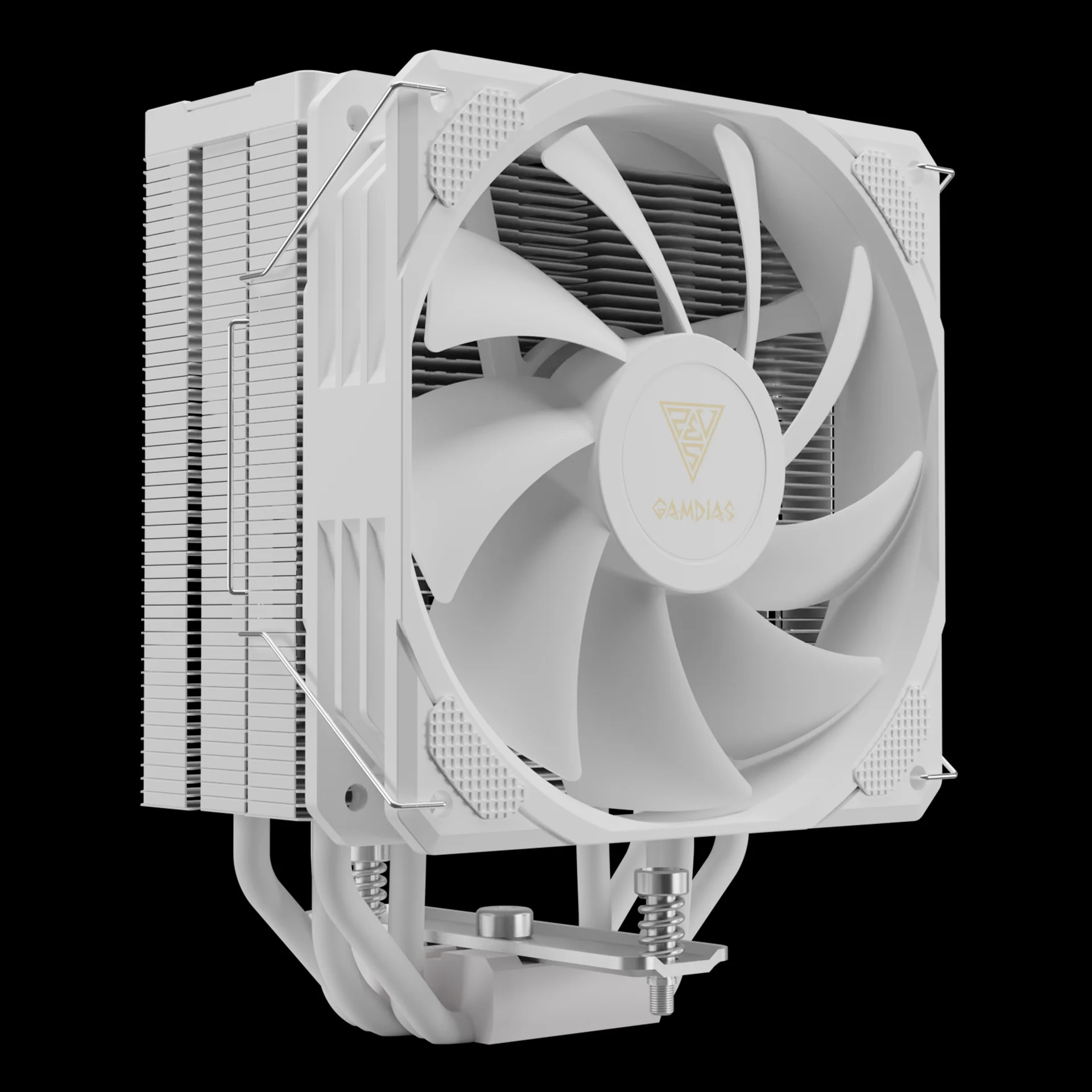 GAMDIAS BOREAS M2-510 WH White 120mm CPU Air Cooler with 5 Copper Heat Pipes - Image 2