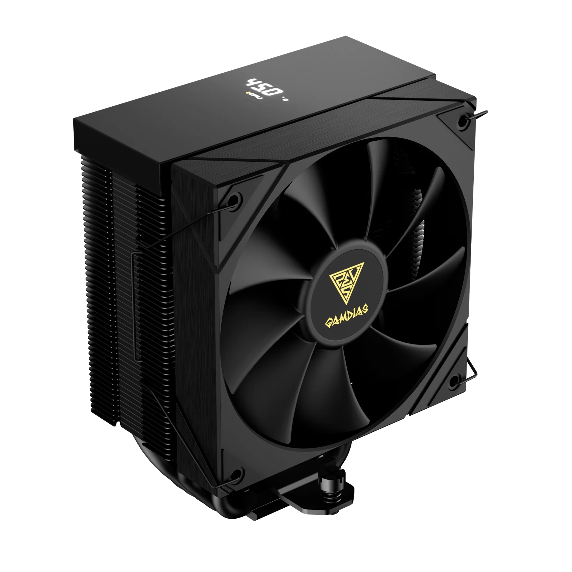 GAMDIAS BOREAS M2-51D Black-120mm CPU Air Cooler with Digital Display & 5 Copper Heat Pipes