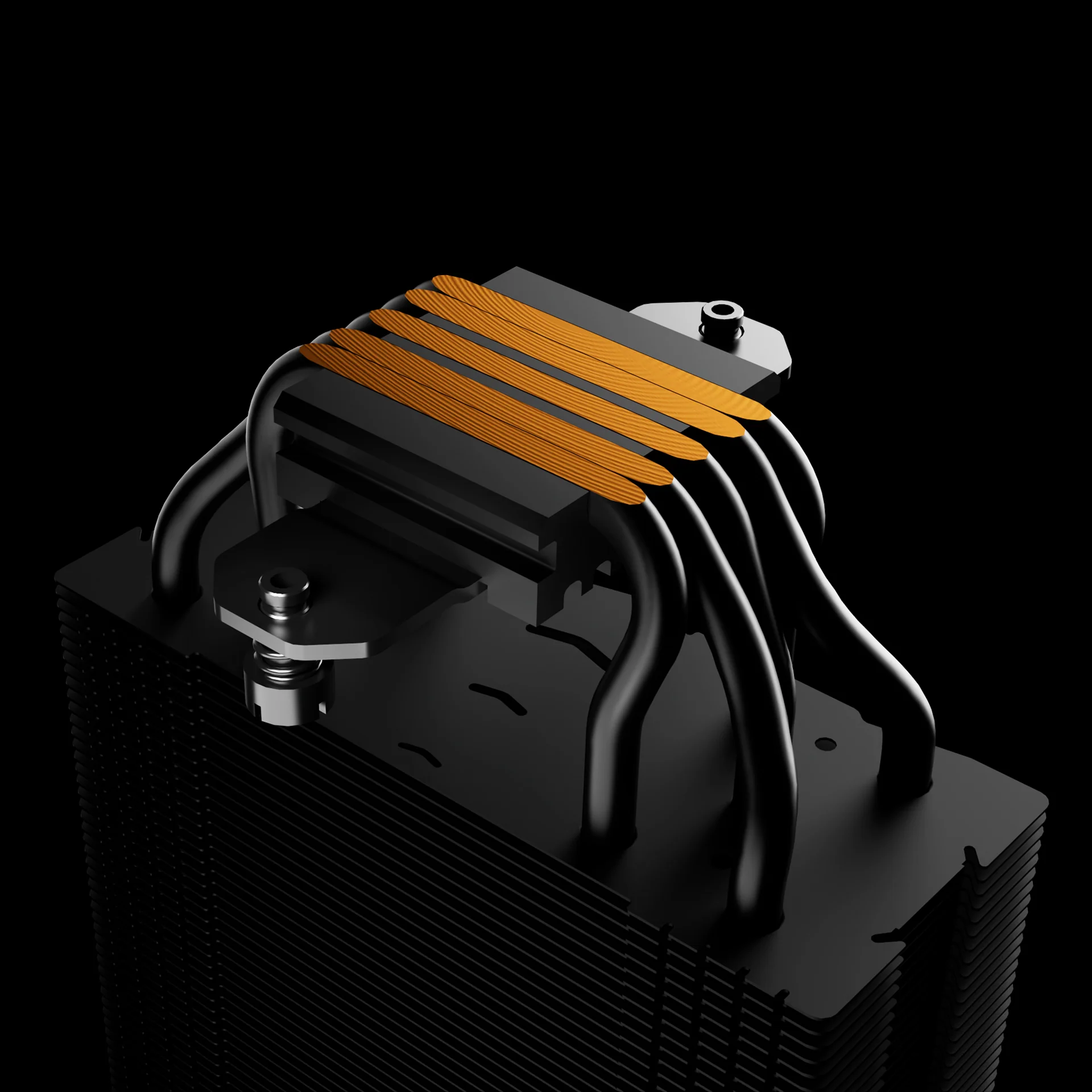 GAMDIAS BOREAS M2-51D Black-120mm CPU Air Cooler with Digital Display & 5 Copper Heat Pipes - Image 6
