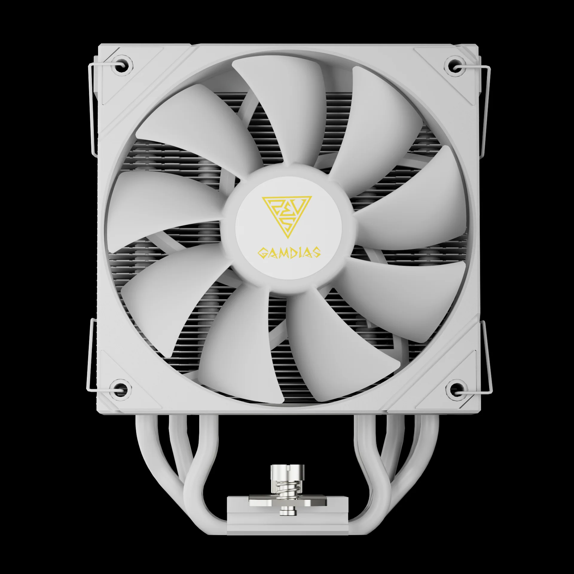 GAMDIAS BOREAS M2-51D WH White-120mm CPU Air Cooler with Digital Display & 5 Copper Heat Pipes - Image 3
