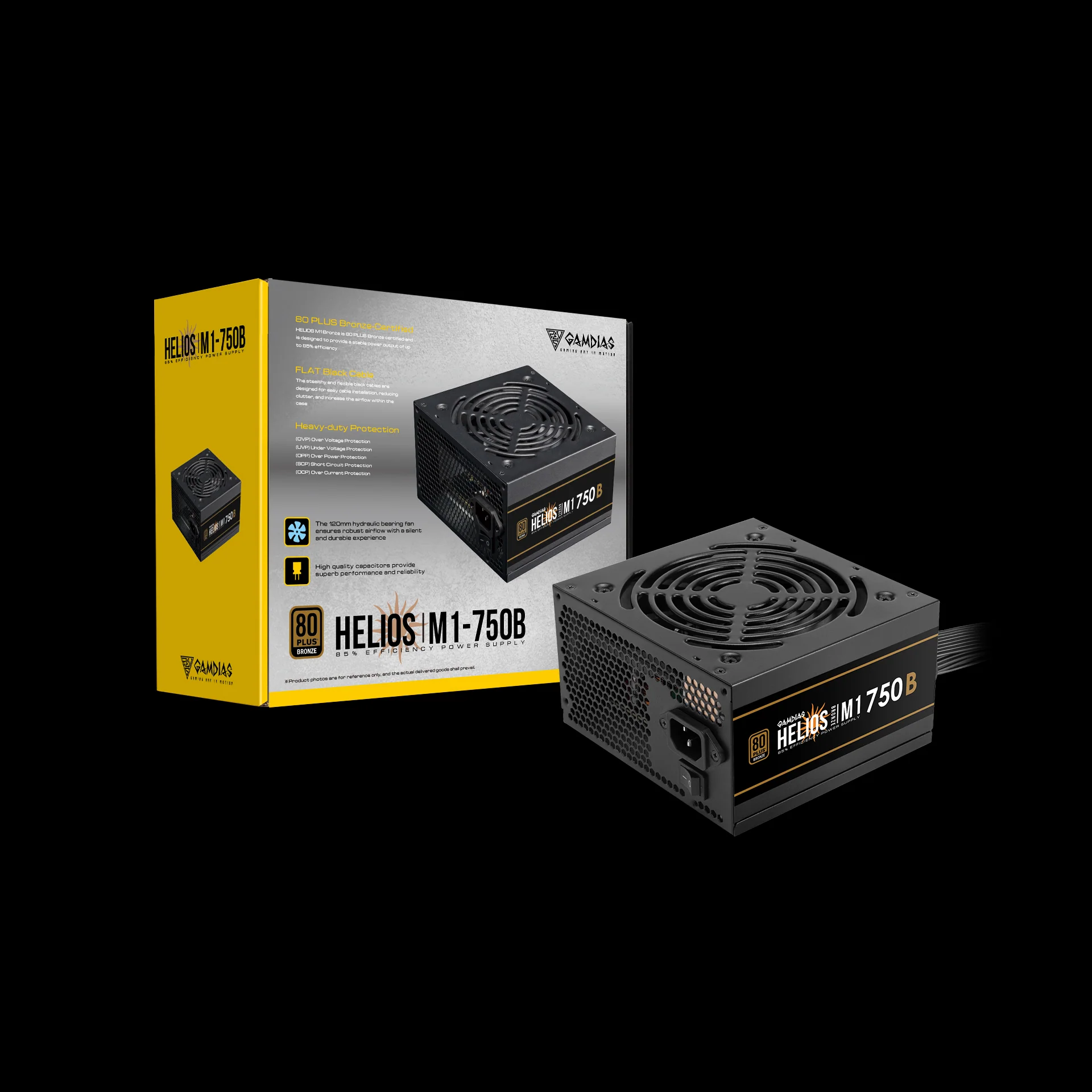 GAMDIAS HELIOS M1-750B Efficient 750W PSU for Gaming PCs - Image 8