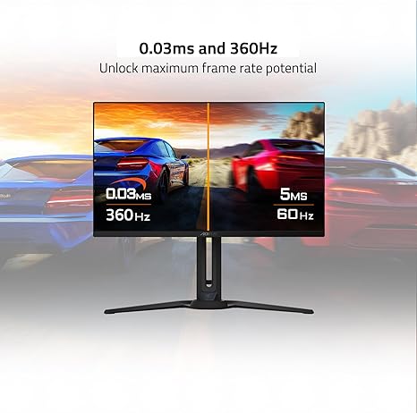 GIGABYTE - AORUS FO27Q3-27" QD OLED Gaming Monitor - QHD 2560x1440-360Hz - 0.03ms GTG - AMD FreeSync Premium Pro - Type C KVM - HDMI, DP, Type C - Height Adjustable - Black - Image 4