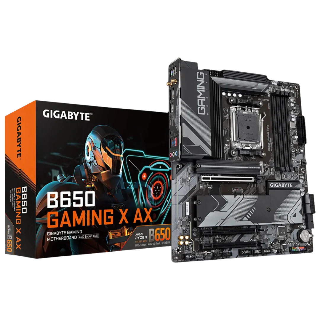 Gigabyte B650 GAMING X AX Motherboard with AMD B650 Chipset, DDR5 8000(OC) Memory Support, and PCIe 4.0 x16 Slot