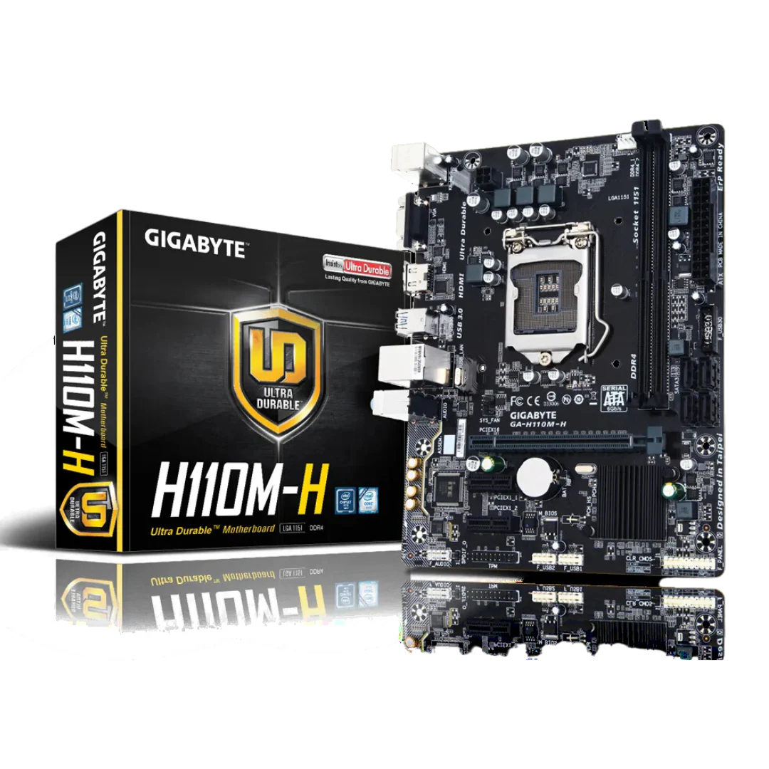 GIGABYTE GA-H110M-H Micro ATX Motherboard with Intel H110 Chipset