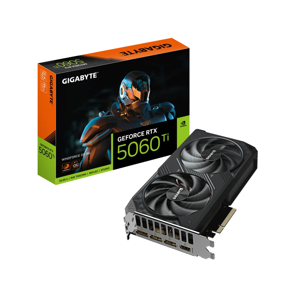 Gigabyte GeForce RTX 5060 Ti WINDFORCE OC 8GB GDDR7 Graphics Card