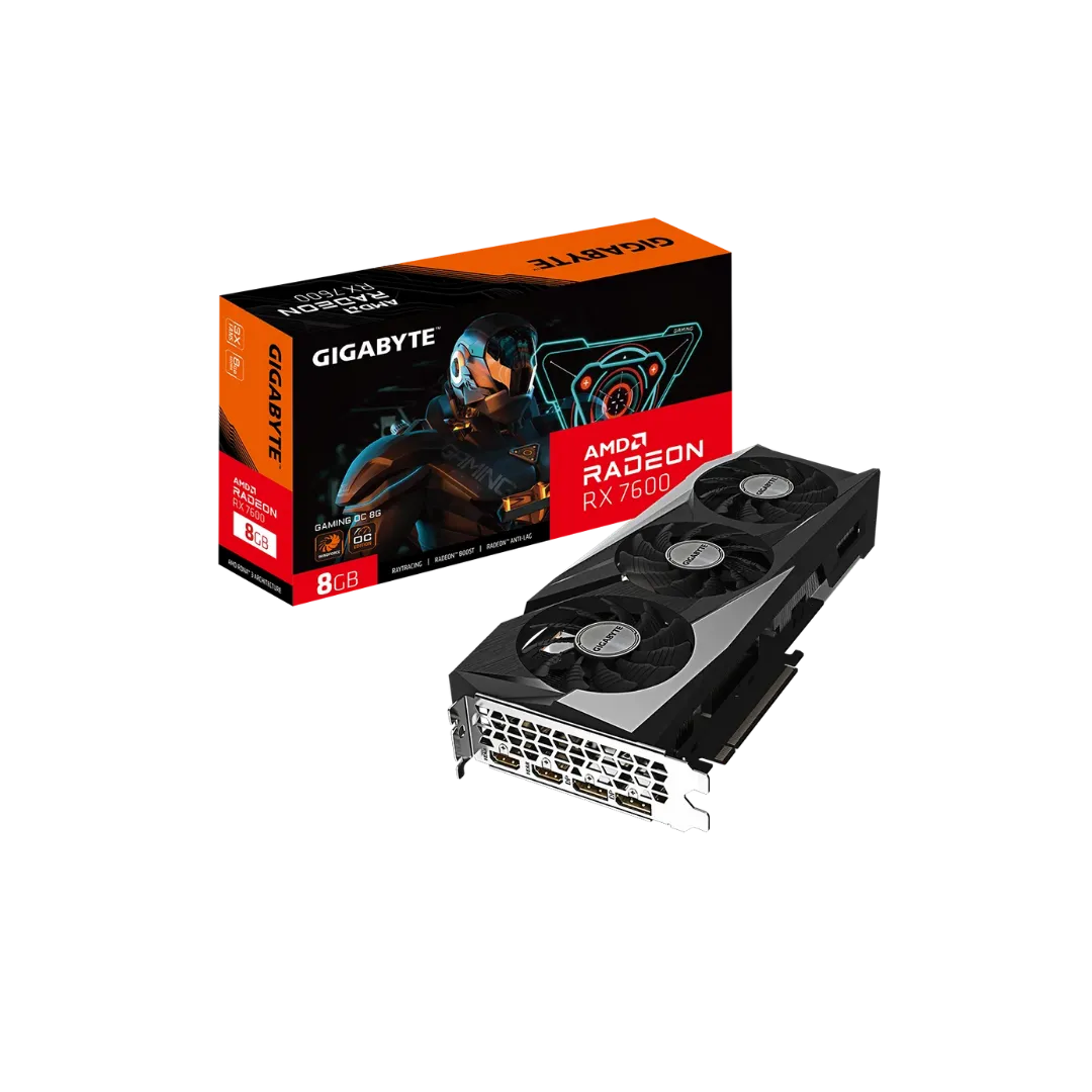 GIGABYTE RX 7600 Gaming OC Graphics Card - 8GB GDDR6, Enhanced Performance