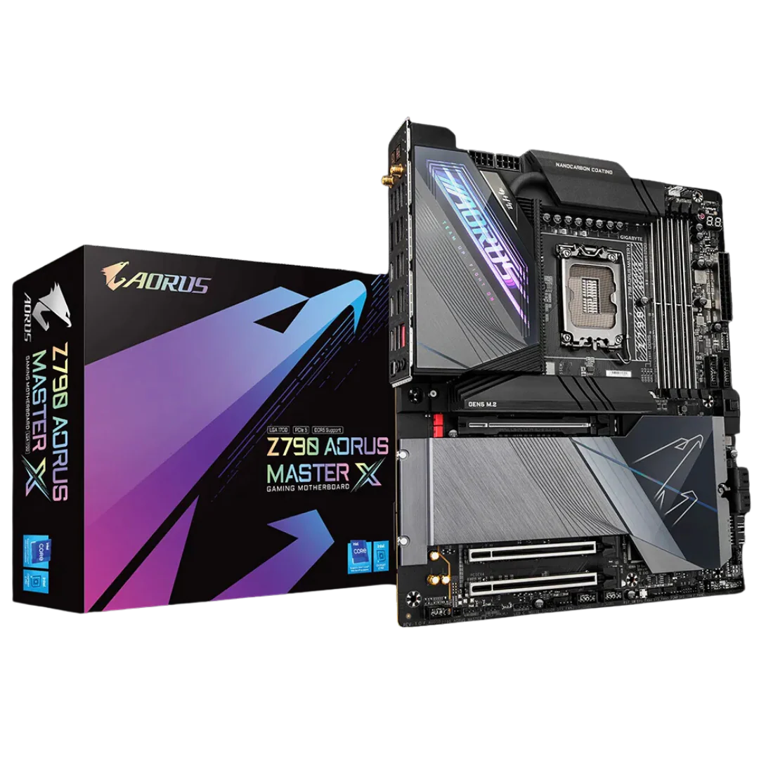 Gigabyte Z790 AORUS MASTER X E-ATX Motherboard - LGA1700 Socket, PCIe 5.0, 10GbE LAN, Wi-Fi 7, USB 3.2 Gen 2x2, Windows 11 Support