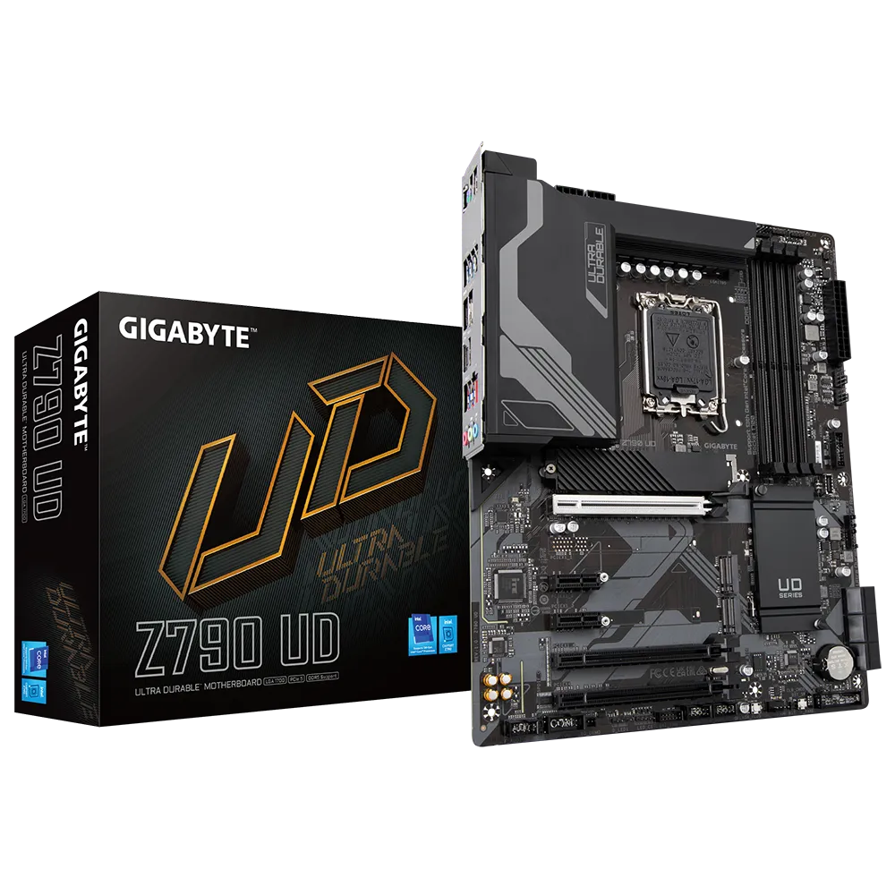 Gigabyte Z790 UD DDR5 Motherboard, Intel Z790 Express Chipset, Support for DDR5 7600(O.C.) Memory, 2.5GbE LAN Chip, PCIe 5.0 Slot