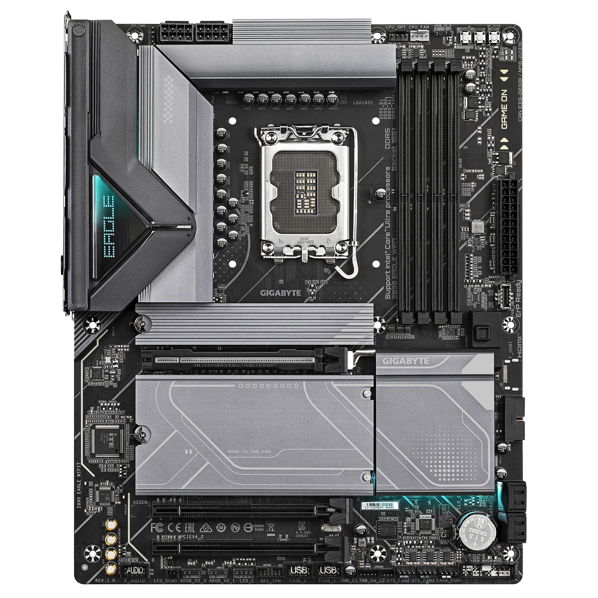 Gigabyte Z890 EAGLE WIFI7 LGA 1851 ATX Motherboard (Matte Black) - Image 3