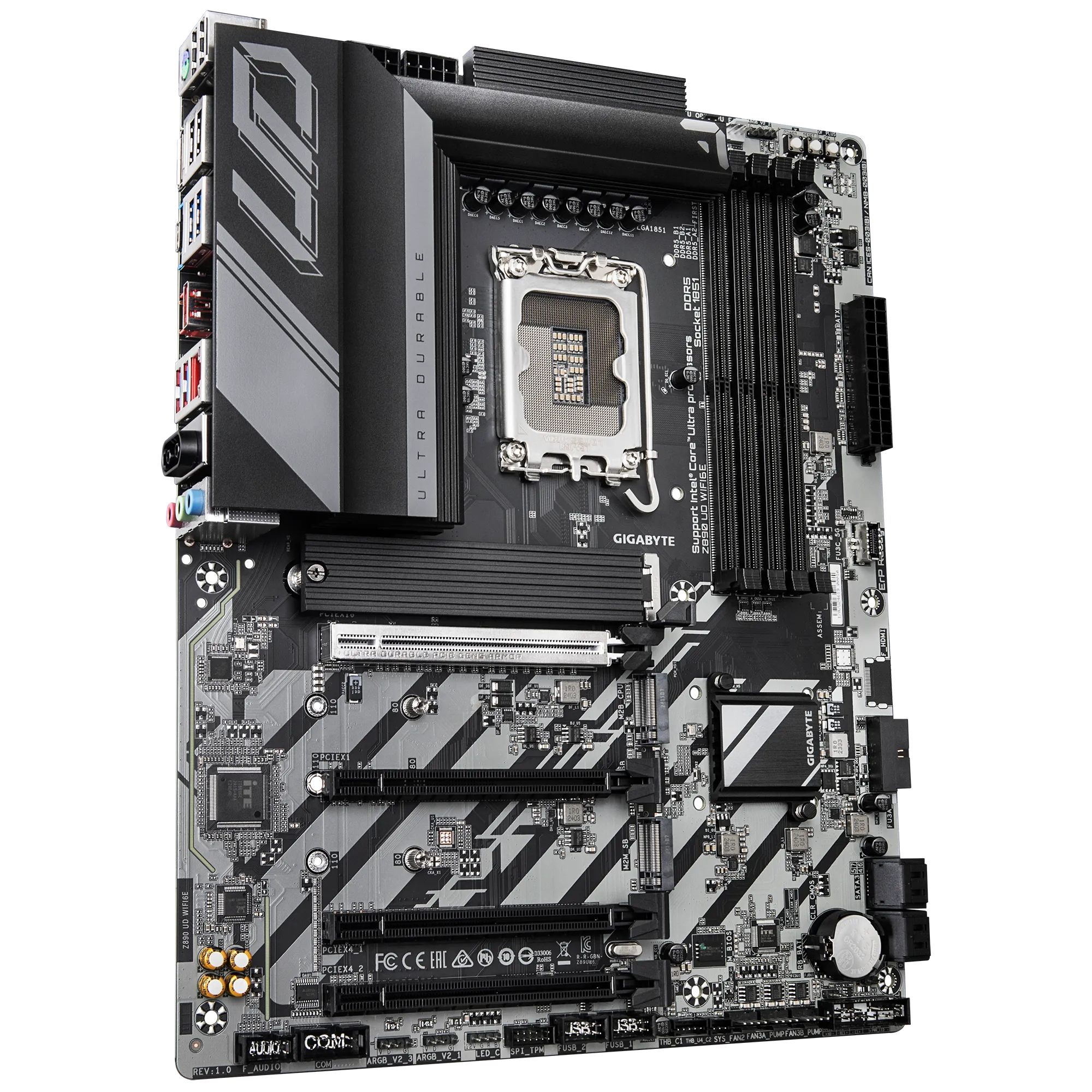 Gigabyte Z890 UD WIFI6E LGA 1851 ATX Motherboard (Matte Black) - Image 4