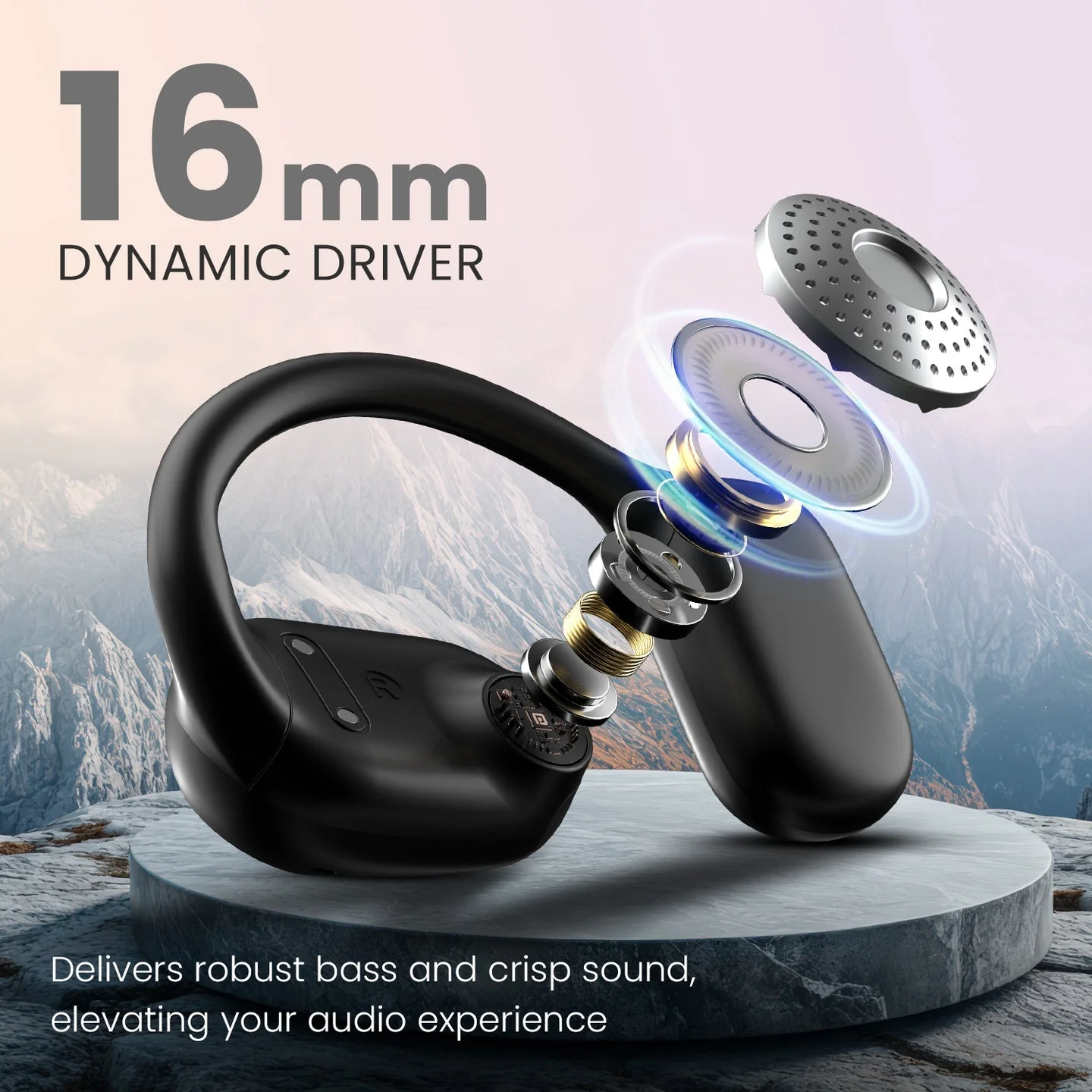 PORTRONICS Harmonics Twins 30 | 30 Hour Playtime | 16mm Dynamic Driver| Open Ear Comfort| LED Display - Image 20
