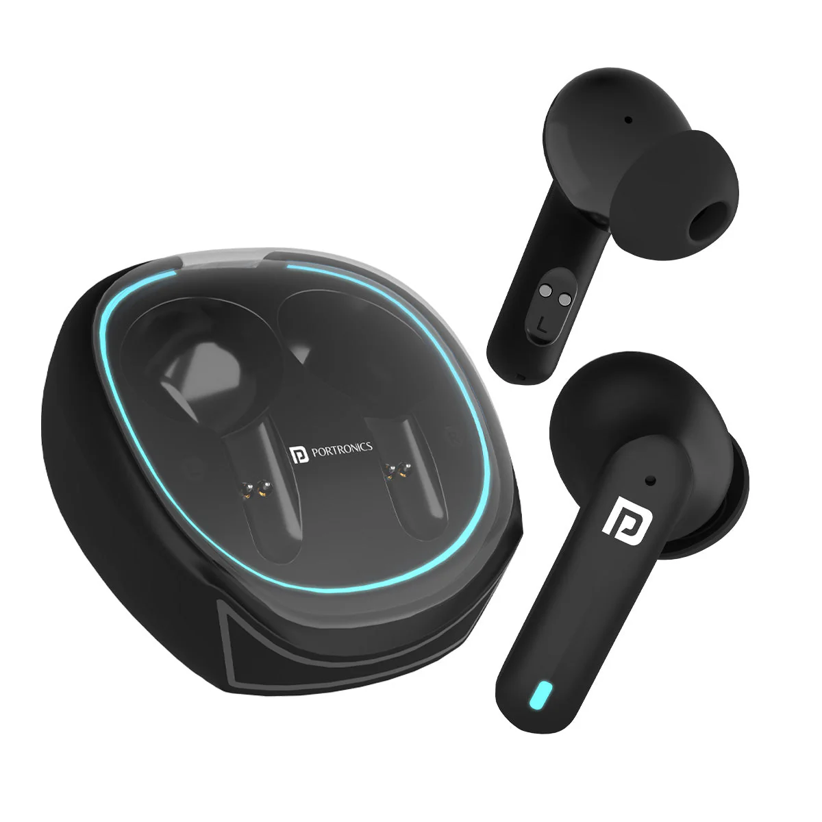 PORTRONICS Harmonics Twins S11 | Auto ENC | 30 Hour Playtime | Touch Control | 10mm Driver - Image 2