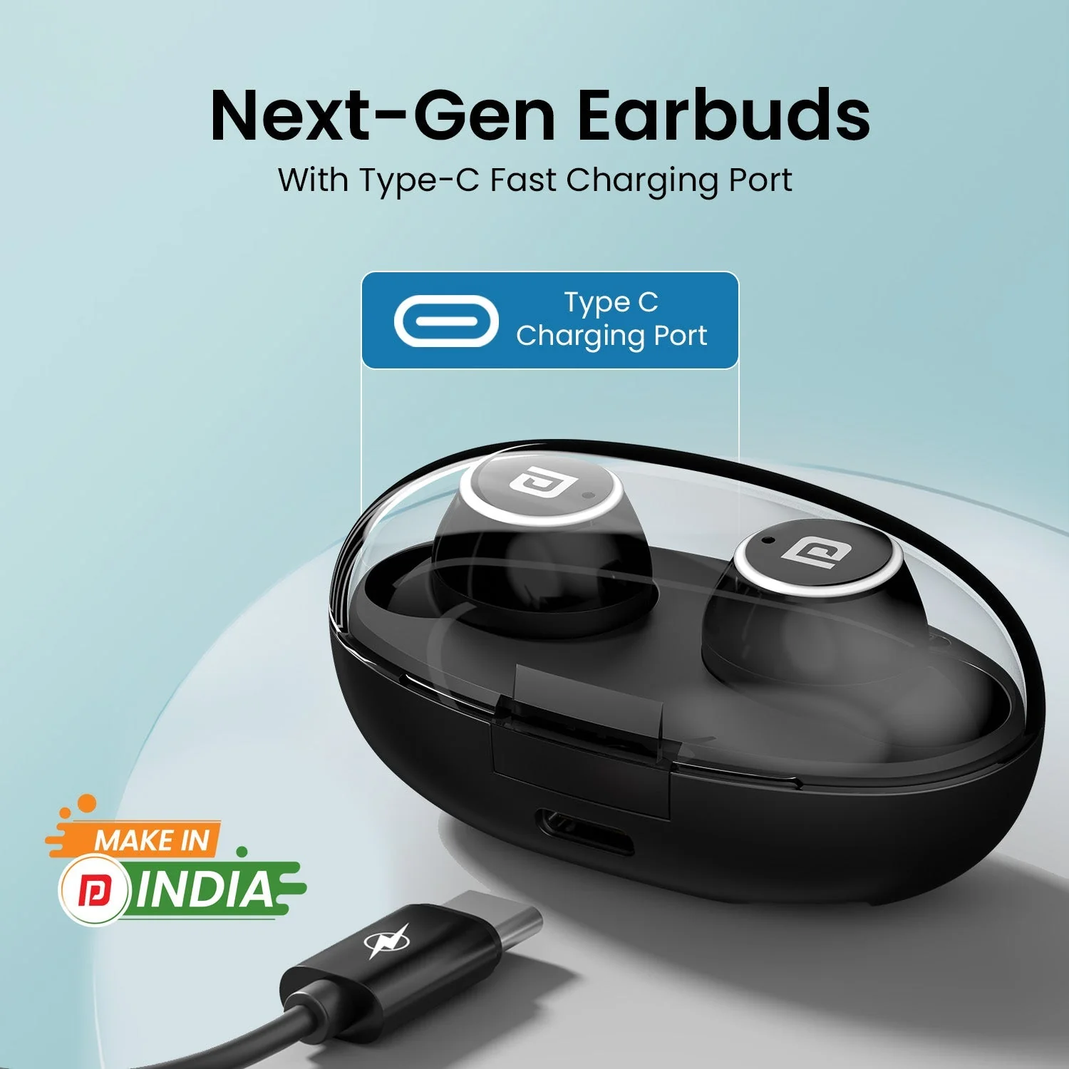 PORTRONICS Harmonics Twins S13 24 Hour Playtime | Touch Control | Low Latency | Type C Fast Charging - Image 21