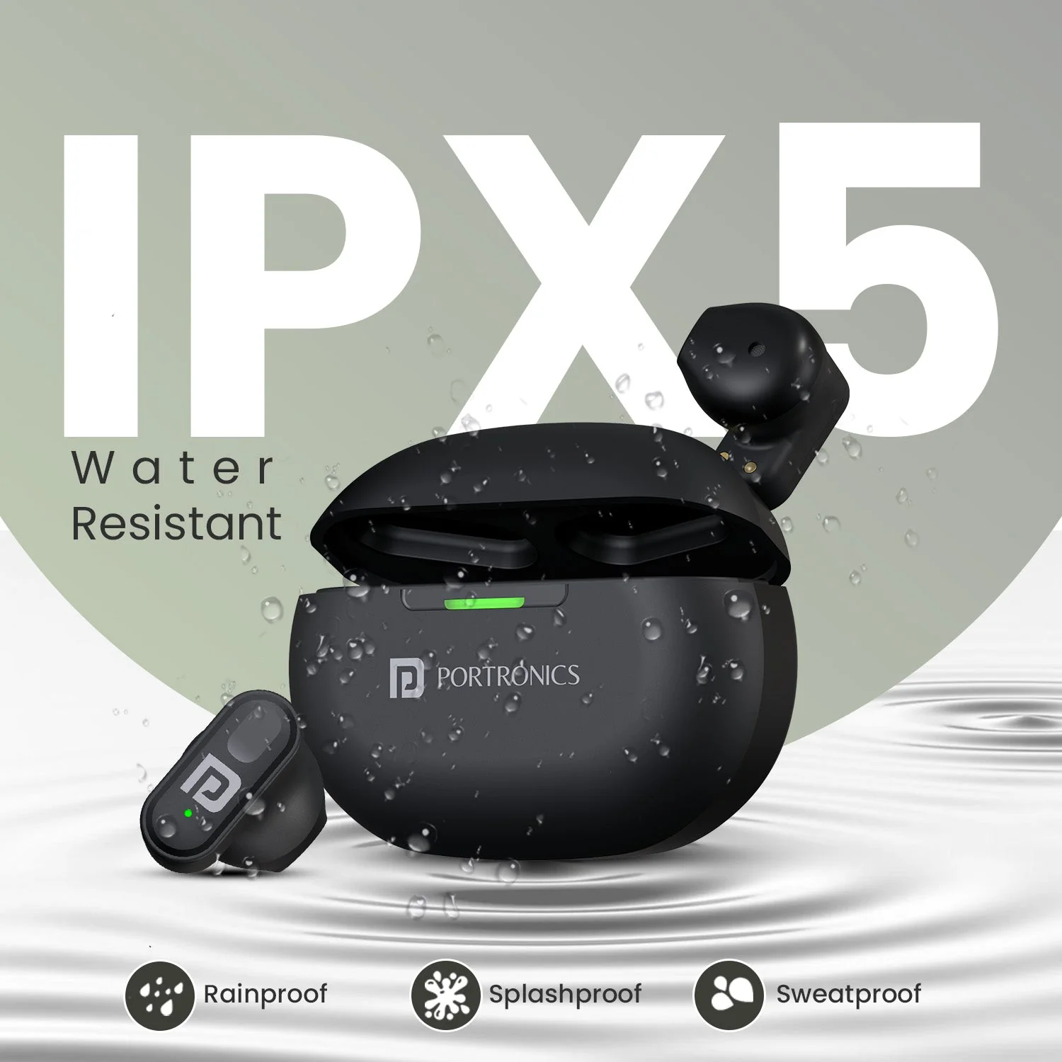 PORTRONICS Harmonics Twins S17 | Ergonomic Light Design | Game/Music Mode |10mm Dynamic Driver | Type C Fast Charging - Image 10