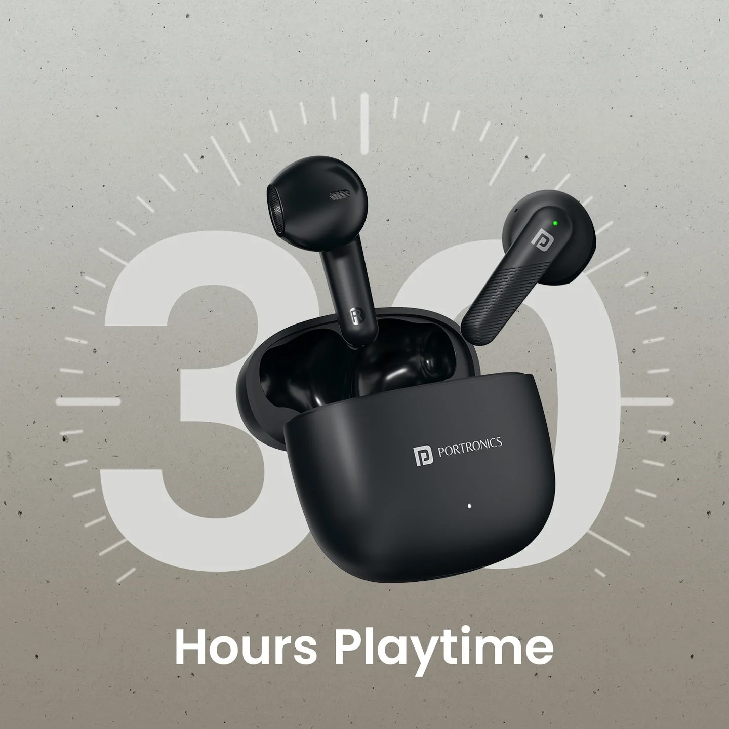PORTRONICS Harmonics Twins S18 | Game/Music Mode |Crystal Clear Calls | Bluetooth 5.3V | Touch Control - Image 10
