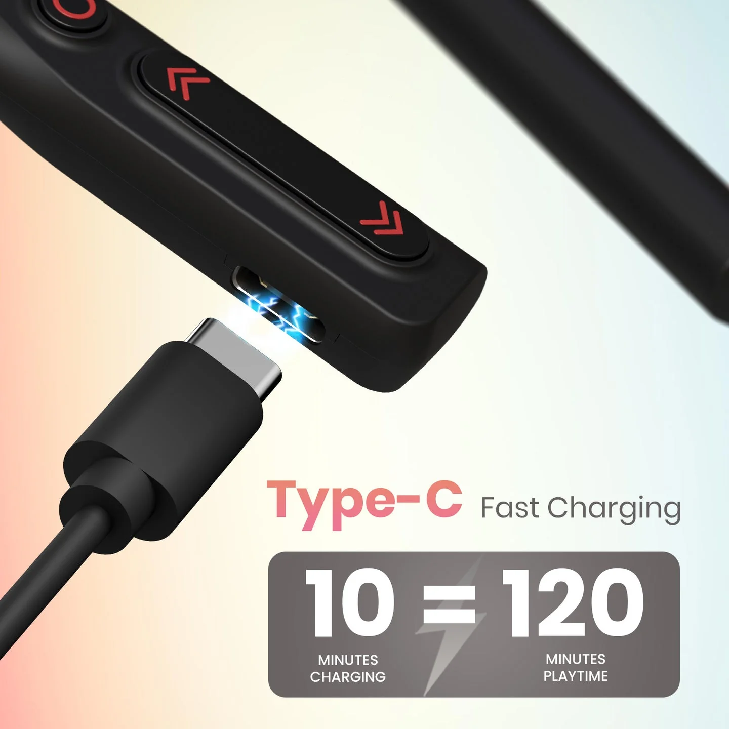 PORTRONICS Harmonics Z11 35 Hour Playtime | 10mm Dynamic Driver | Magnetic Earbuds | Type C Fast Charging - Image 5