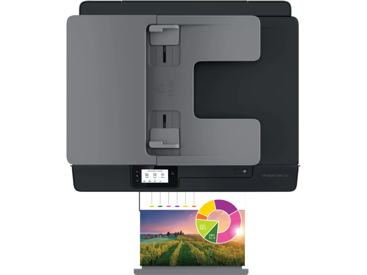 HP 530 Ink Tank PSCWL MFP ADF | Print, Copy and Scan for Home and Office - Image 4
