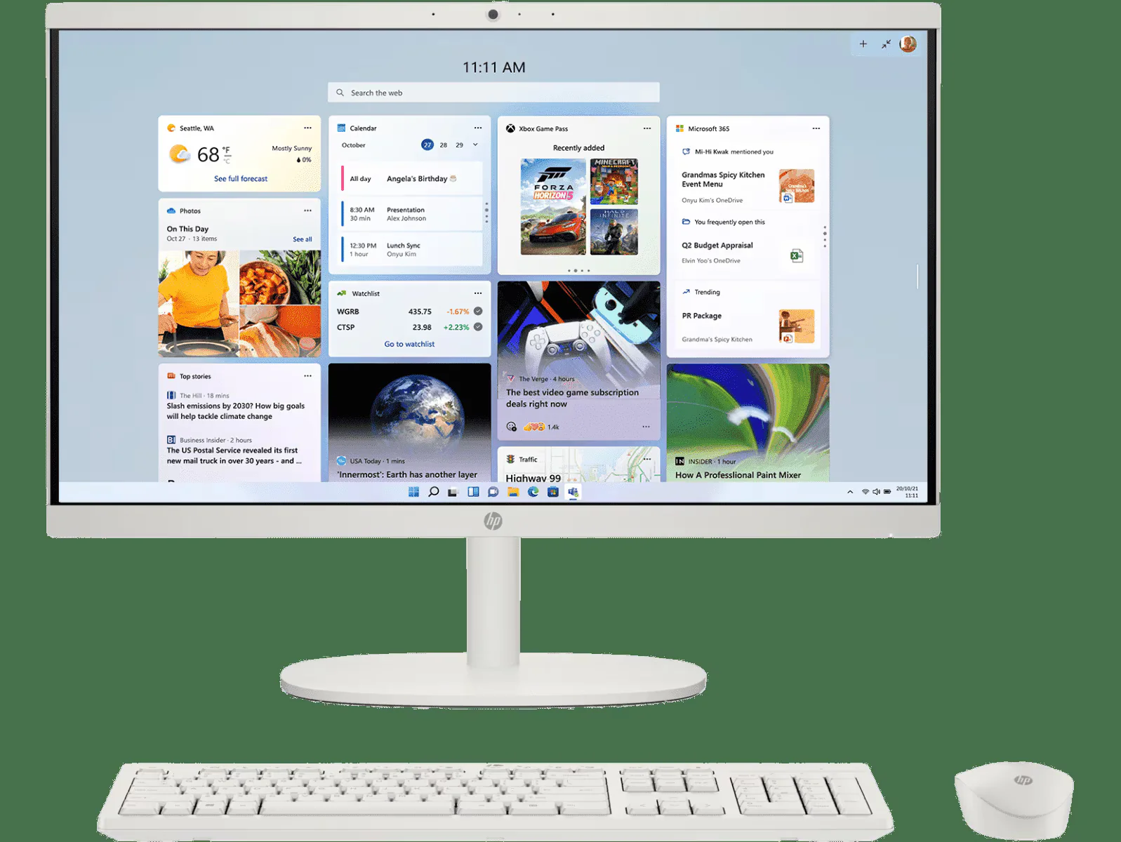 HP All In One PC, Intel Core i3-N300, Intel UHD Graphics, 8GB, 512 GB SSD, 21.5" FHD, 22-DG0786IN
