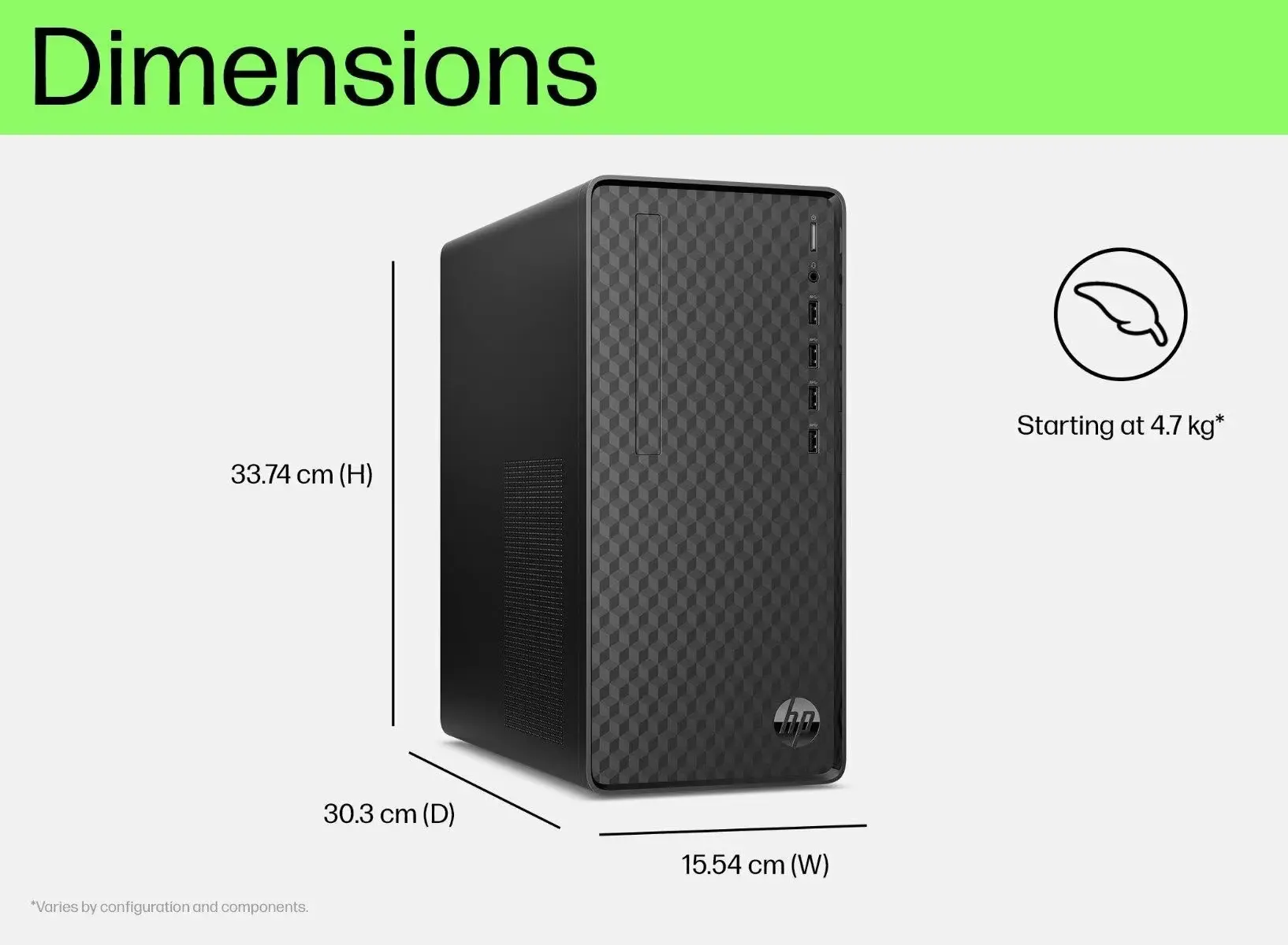 HP Desktop PC M01-F2791IN 12th Gen Intel Core i7/8GB/256GB SSD/1TB HDD - Image 4