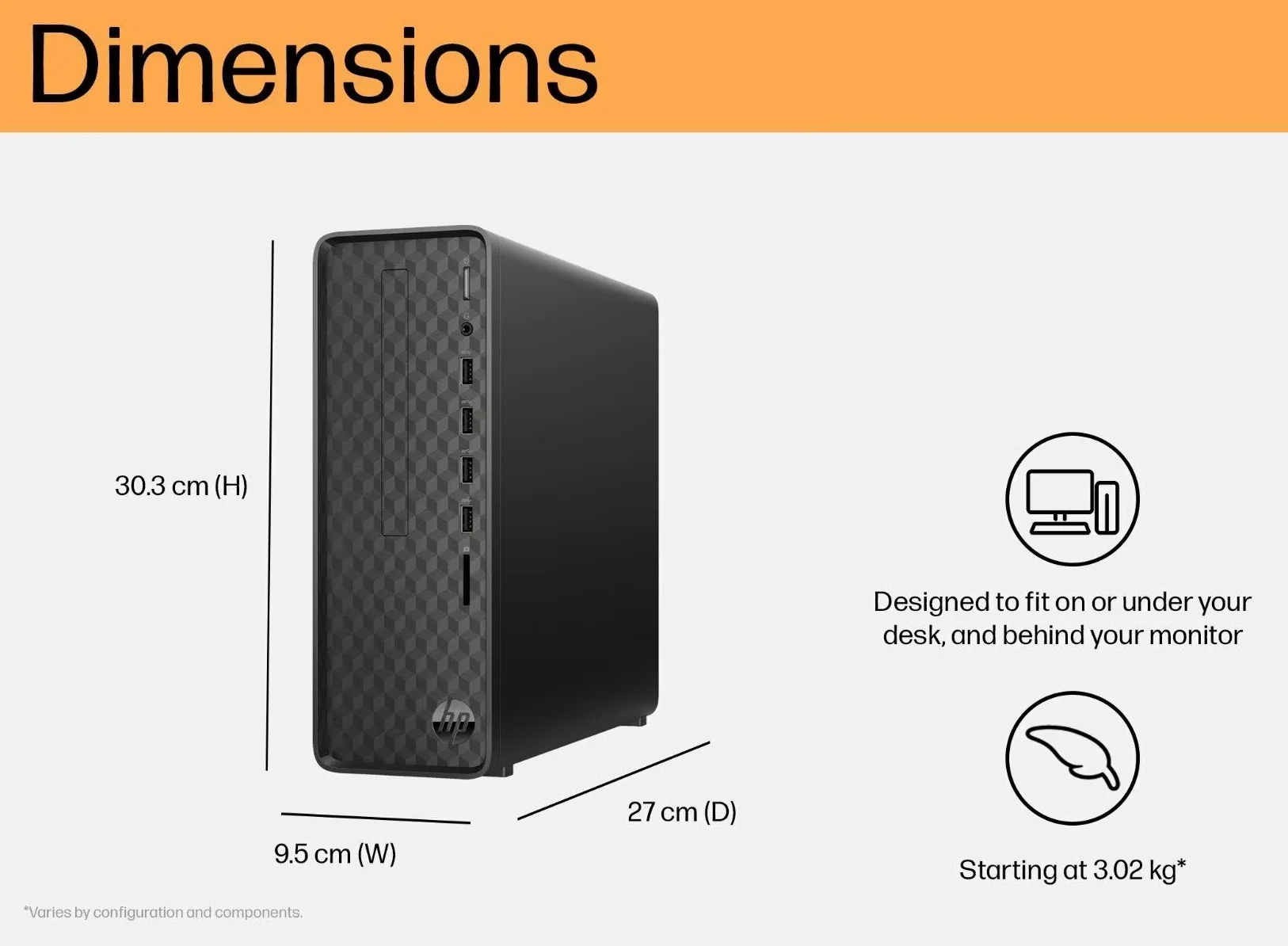 HP Desktop PC S01-PF3077IN 13th Generation Intel Core i3/8 GB DDR4/512 GB SSD/Intel UHD Graphics 730/Windows 11 Home - Image 4