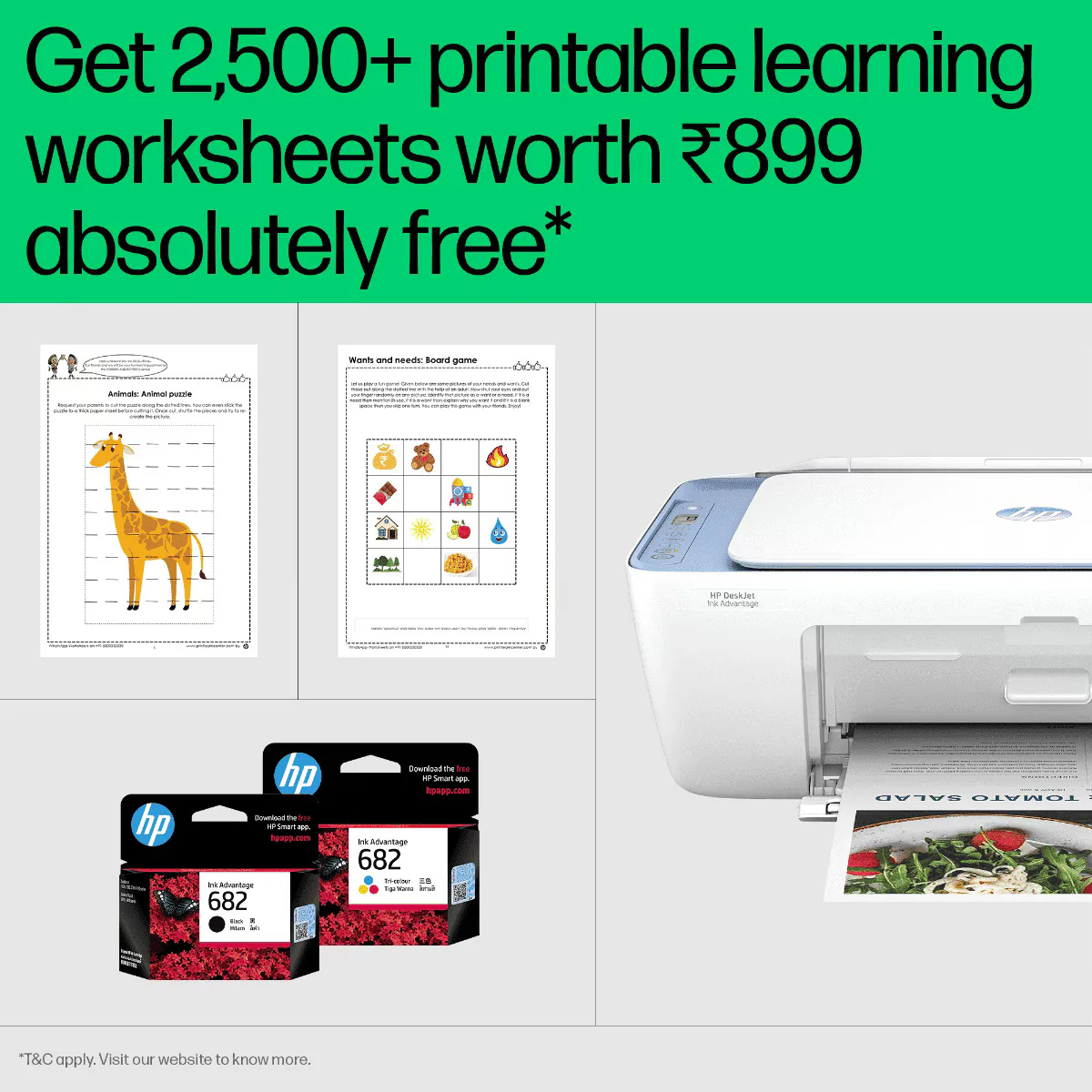 HP Ink Advantage 2878 All-in-One Printer | Print, Copy, Scan with WiFi and Bluetooth for Home Use - Image 4