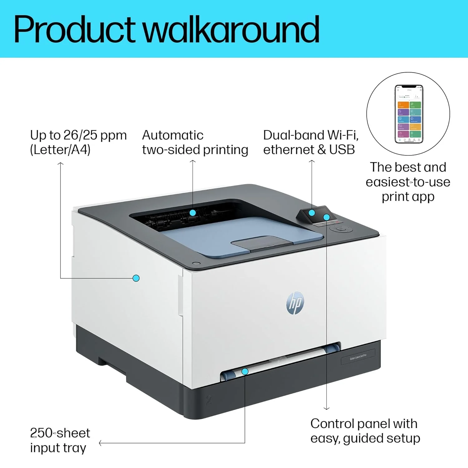 HP LaserJet Pro Colour 3203 DW SFP Printer | Copy, and Scan for Home and Office - Image 4