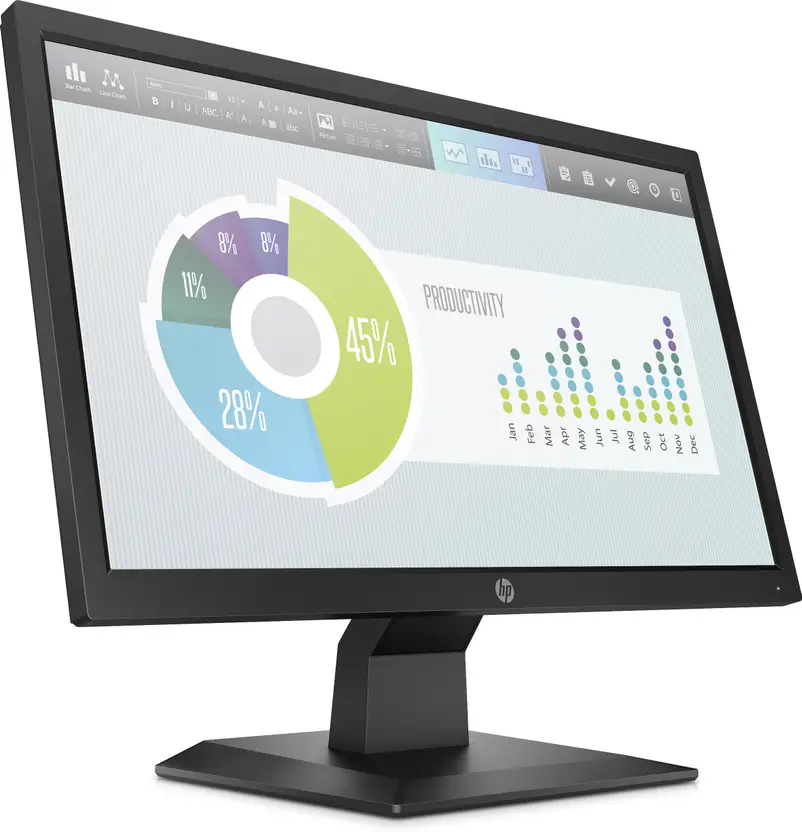 HP P204V 20" HD+ TN/HDMI/60Hz/Black Flat Office Monitor - Image 2