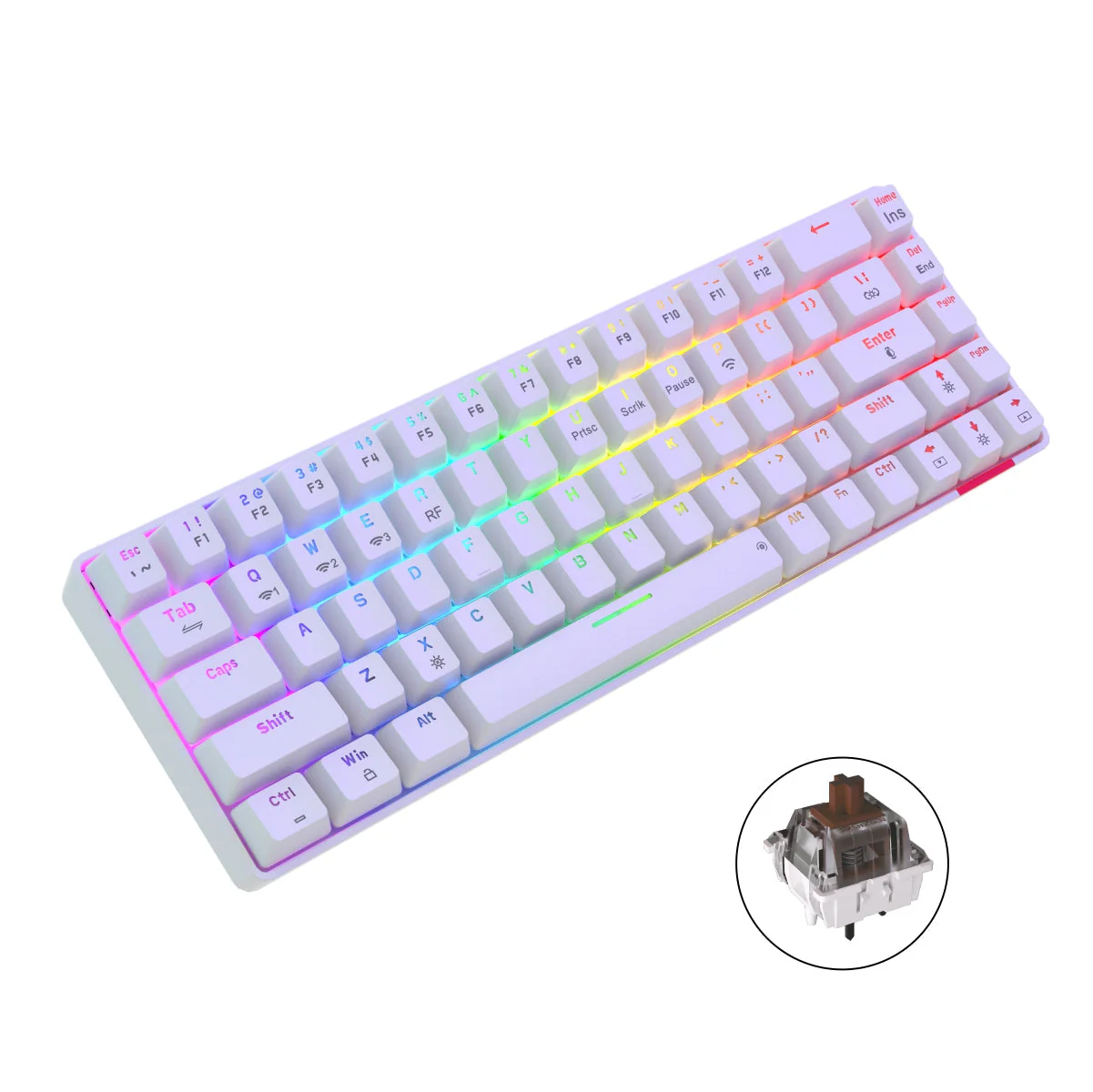 PORTRONICS Hydra 10 Mechanical Wireless Keyboard | Rechargeable | Bluetooth | 2.4 GHz Wireless | Mechanical Switches - Image 3