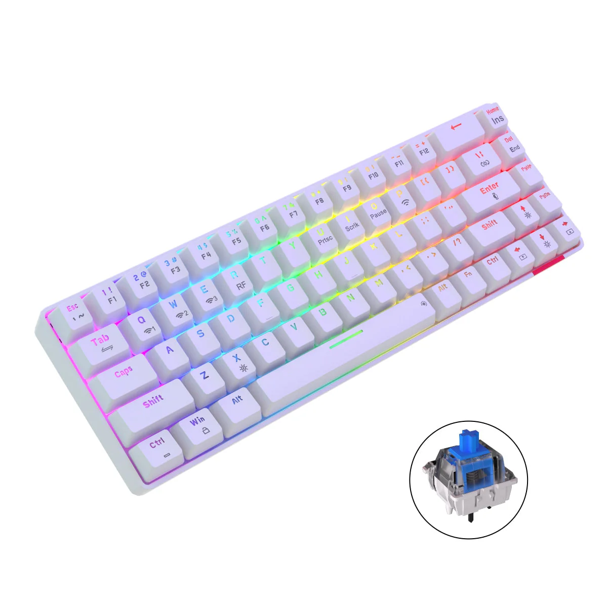 PORTRONICS Hydra 10 Mechanical Wireless Keyboard | Rechargeable | Bluetooth | 2.4 GHz Wireless | Mechanical Switches - Image 4