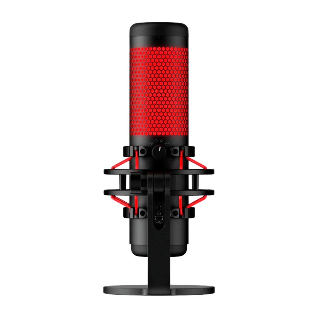 HyperX QuadCast USB Condenser Microphone - Gaming Unidirectional Stereo Mic for PC, PS4, Mac