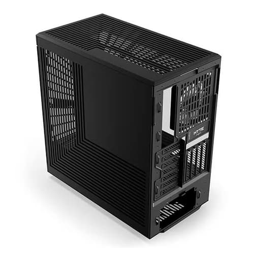 Hyte Y40 Panoramic TG ATX Mid Tower Cabinet Case with PCIE 4.0 Riser (Black) - Image 3