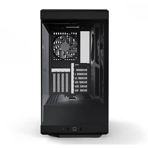 Hyte Y40 Panoramic TG ATX Mid Tower Cabinet Case with PCIE 4.0 Riser (Black) - Image 4