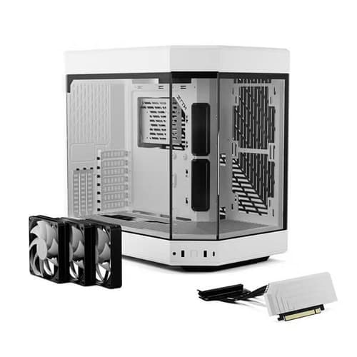 Hyte Y60 Panoramic ATX Mid Tower Cabinet Case (White) - Image 2