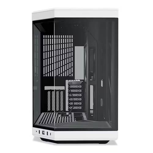 Hyte Y70 Panoramic E-ATX Mid Tower Cabinet (Black and White) - Image 2
