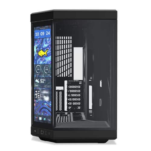 Hyte Y70 touch infinite Panoramic E-ATX Mid Tower Cabinet (Black) - Image 2