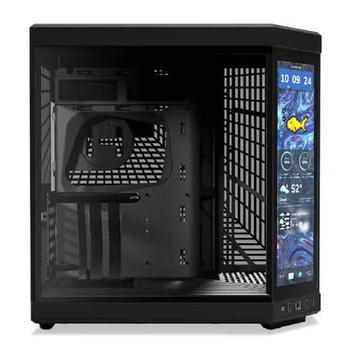 Hyte Y70 touch infinite Panoramic E-ATX Mid Tower Cabinet (Black) - Image 3