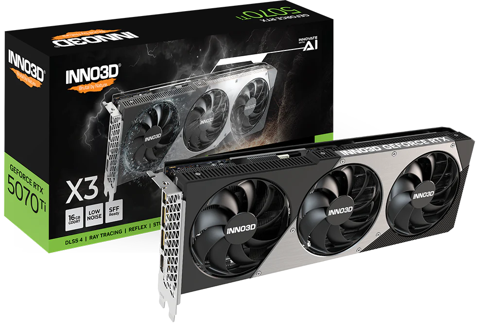 INNO3D GeForce RTX 5070 Ti X3 16GB GDDR7 Graphics Card