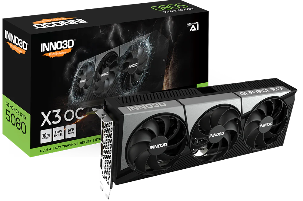 INNO3D GEFORCE RTX 5080 X3 OC 16GB GDDR7 Graphics Card