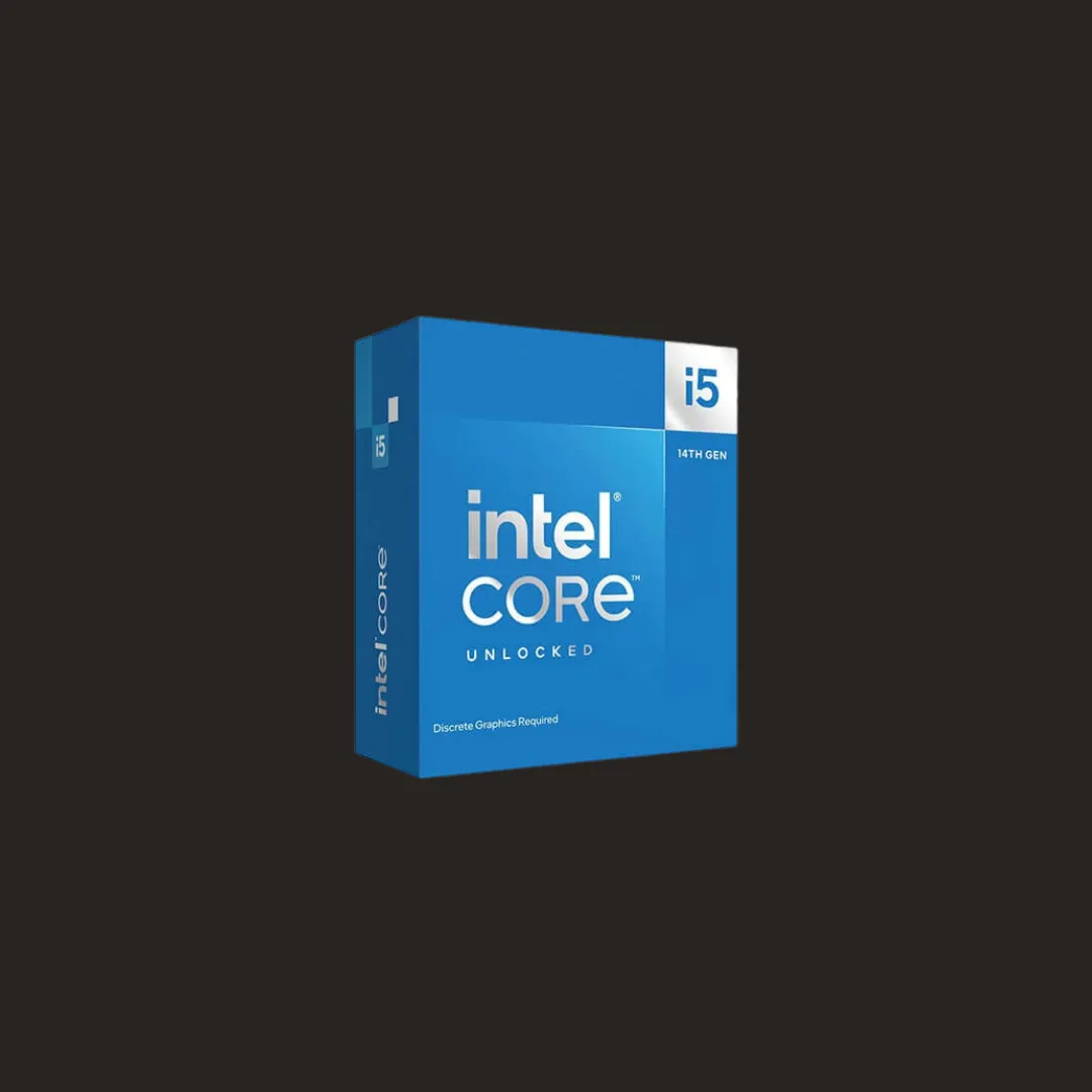 Intel Core i5-14600KF 14th Gen Raptor Lake Desktop Processor with 6 Cores and 12 Threads, Turbo Boost Frequency up to 5.3 GHz, 24 MB Intel Smart Cache, DDR5/DDR4 Memory Support, and LGA-1700 Socket by Intel