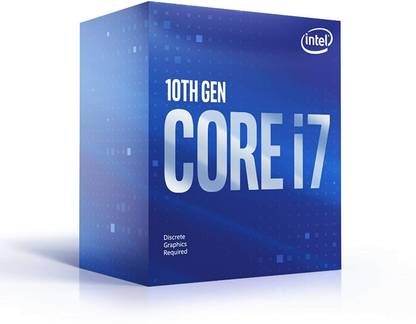 Intel Core i7-10700F 8-Core Desktop Processor, 16 Threads, 2.9GHz Base Frequency, 4.8GHz Turbo Boost, 16MB Cache, No Integrated Graphics, LGA-1200 Socket, 14nm Fabrication, DDR4-2933 Memory Support, 65W TDP - Image 2