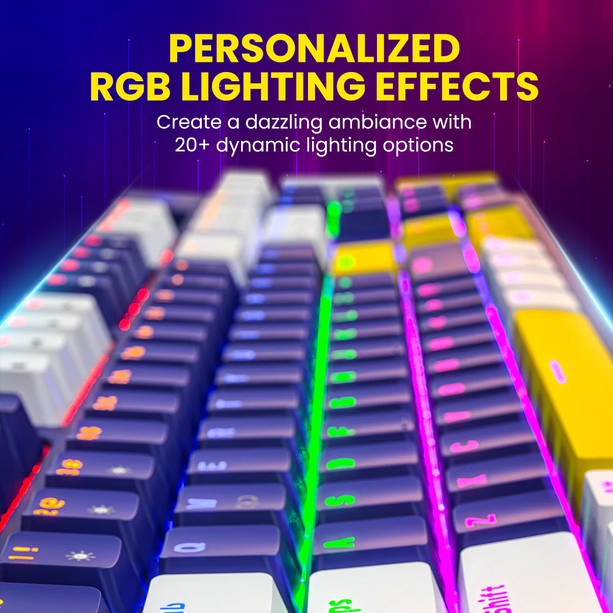 PORTRONICS K2 Keyboard Wired Mechanical Gaming Keyboard | Red Linear Switches | Dynamic Lighting Effects | 5m Long Cable | Anti-Ghosting Keys - Image 27