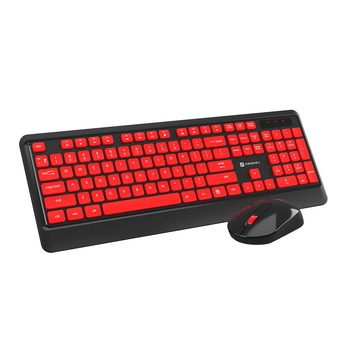 PORTRONICS Key 5 Combo Wireless Keyboard & Mouse 2.4 GHz Wireless | Adjustable DPI Mouse | Full-Layout Keyboard | Single USB Receiver - Image 8
