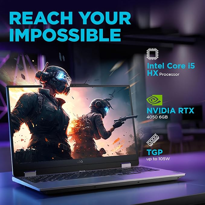Lenovo LOQ 2024 Gaming Laptop Intel Core i5-13450HX 15.6" (39.6cm) 144Hz 300Nits FHD IPS (16GB/512GB SSD/Win 11/NVIDIA RTX 4050 6GB) 83DV007GIN - Image 6